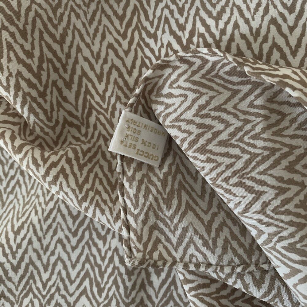 scarf Silk Scarf GUCCI Scarves long 60x15 100% silk , Unisex